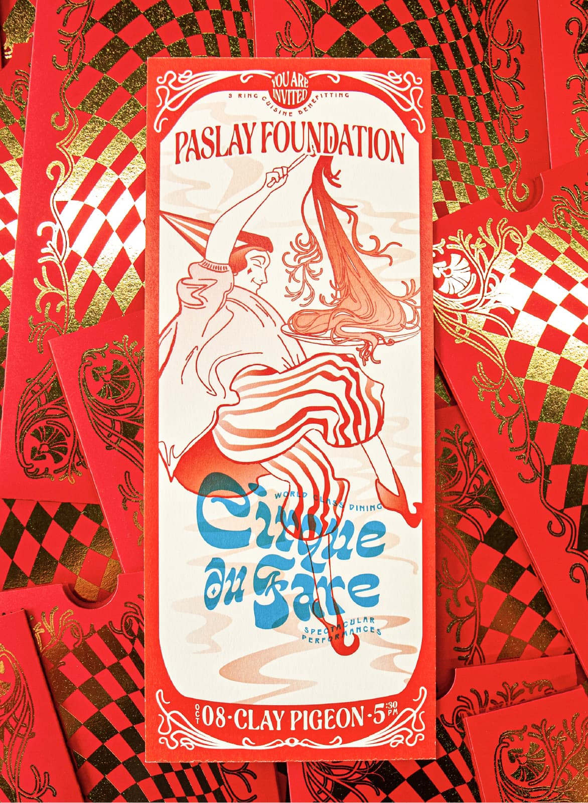 paslay foundation gala invitation print design