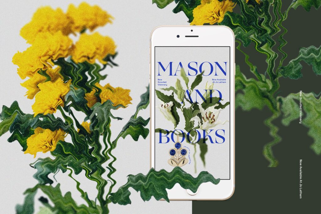 advertising campaign for Jo Latham and Mason and Books jewelry mobile