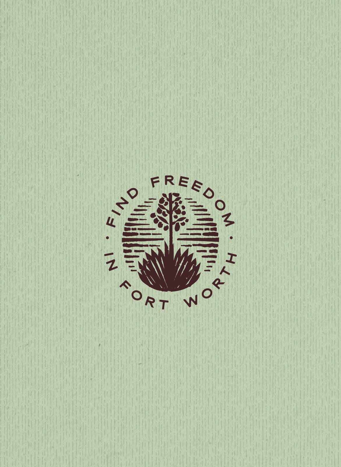Panther Island RV Resort graphic design seal find freedom in fort worth
