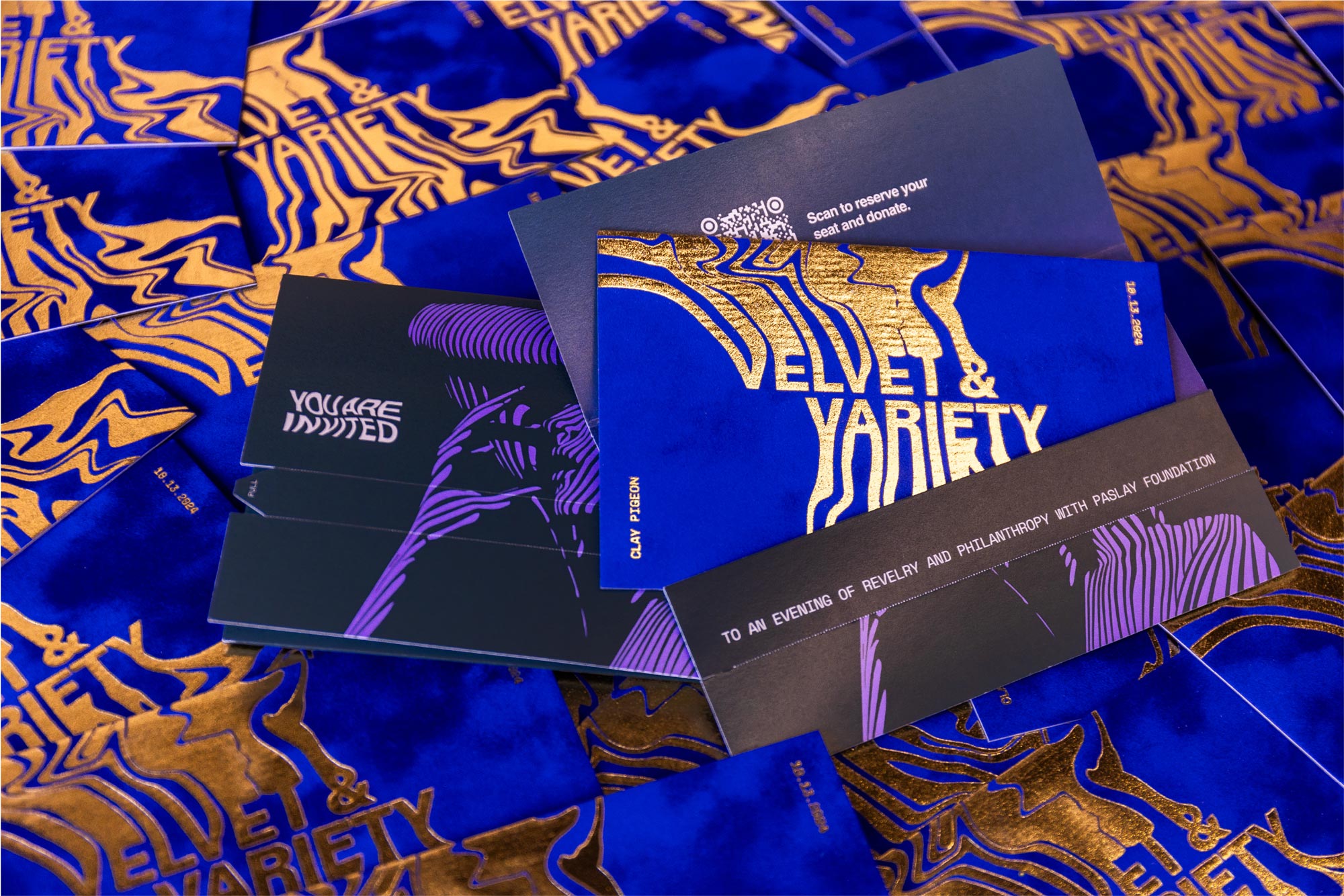 paslay foundation gala invitation velvet and variety 2024