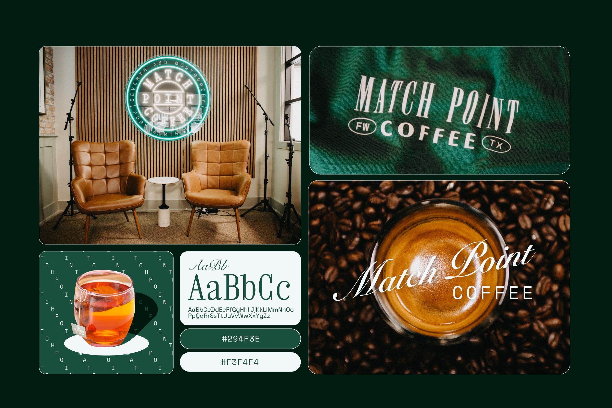 brand elements for match point coffee