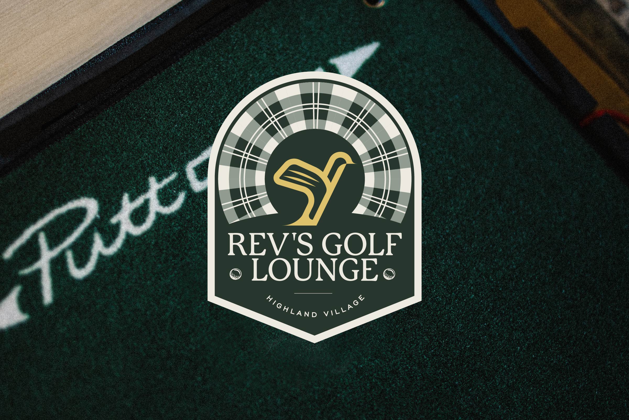 revs golf lounge branding and web design and development