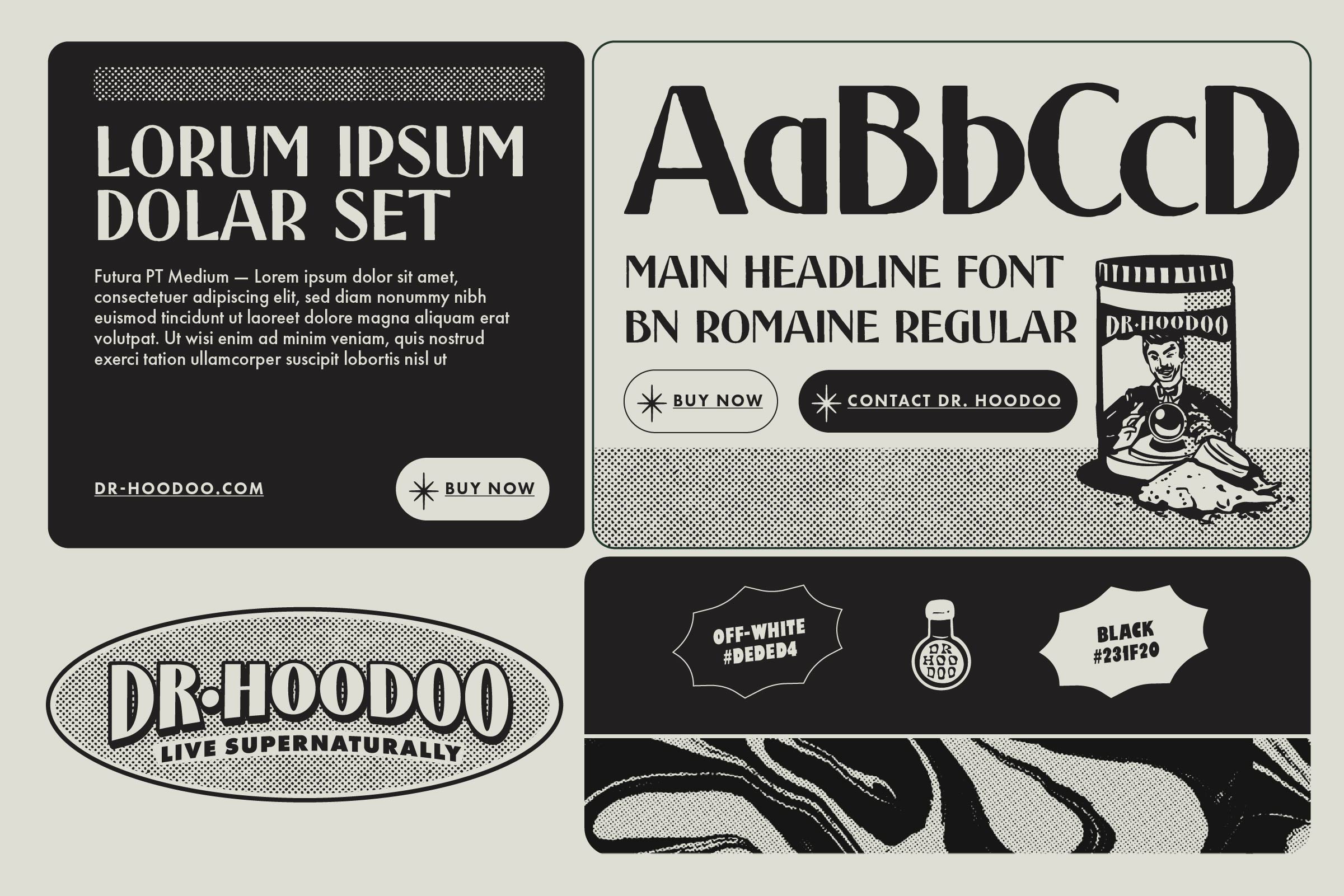 brand specimen for dr hoodoo