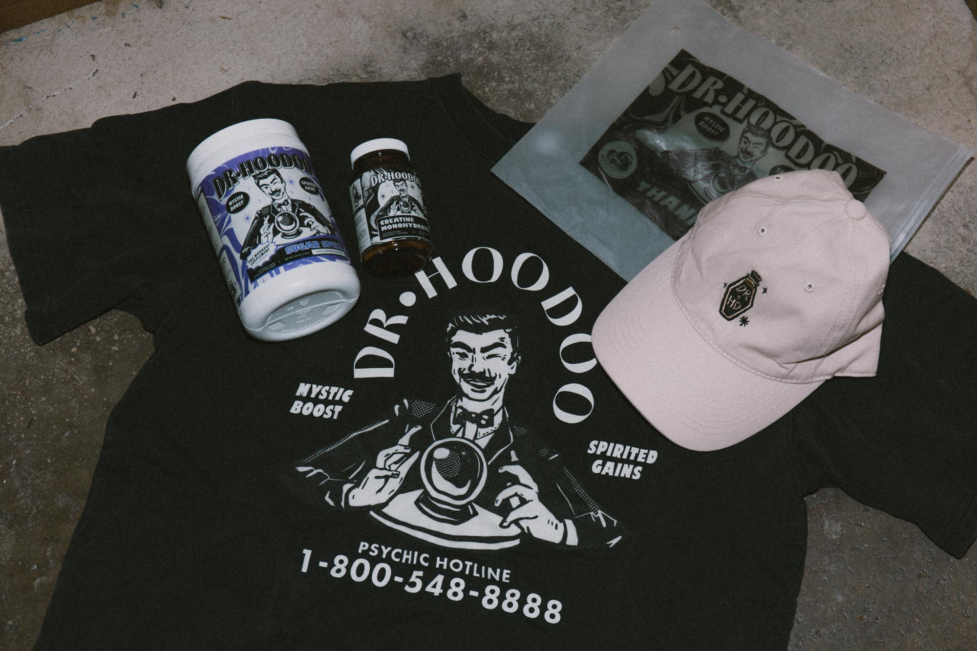 merch collection for dr. hoodoo