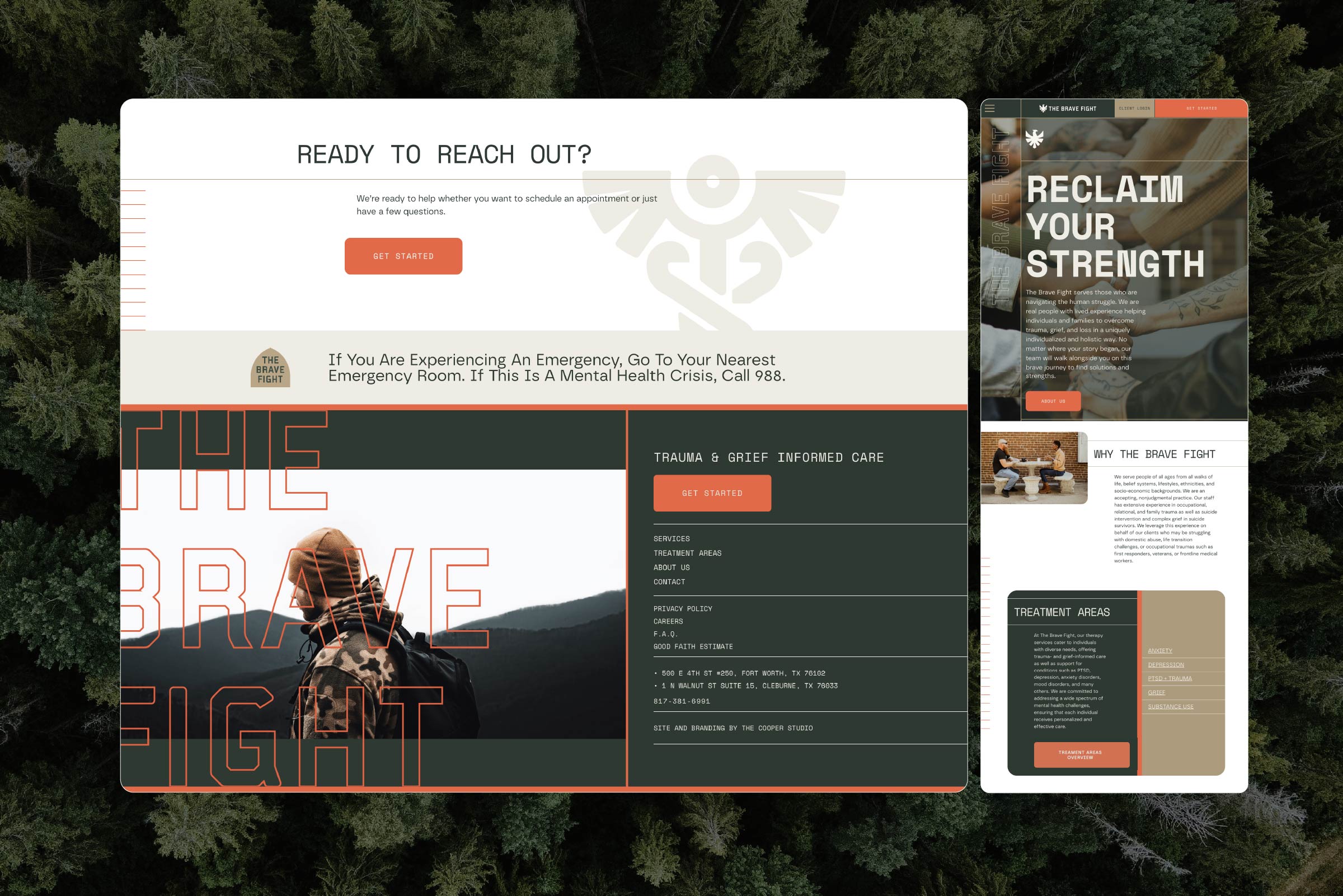 the brave fight branding and web design and development