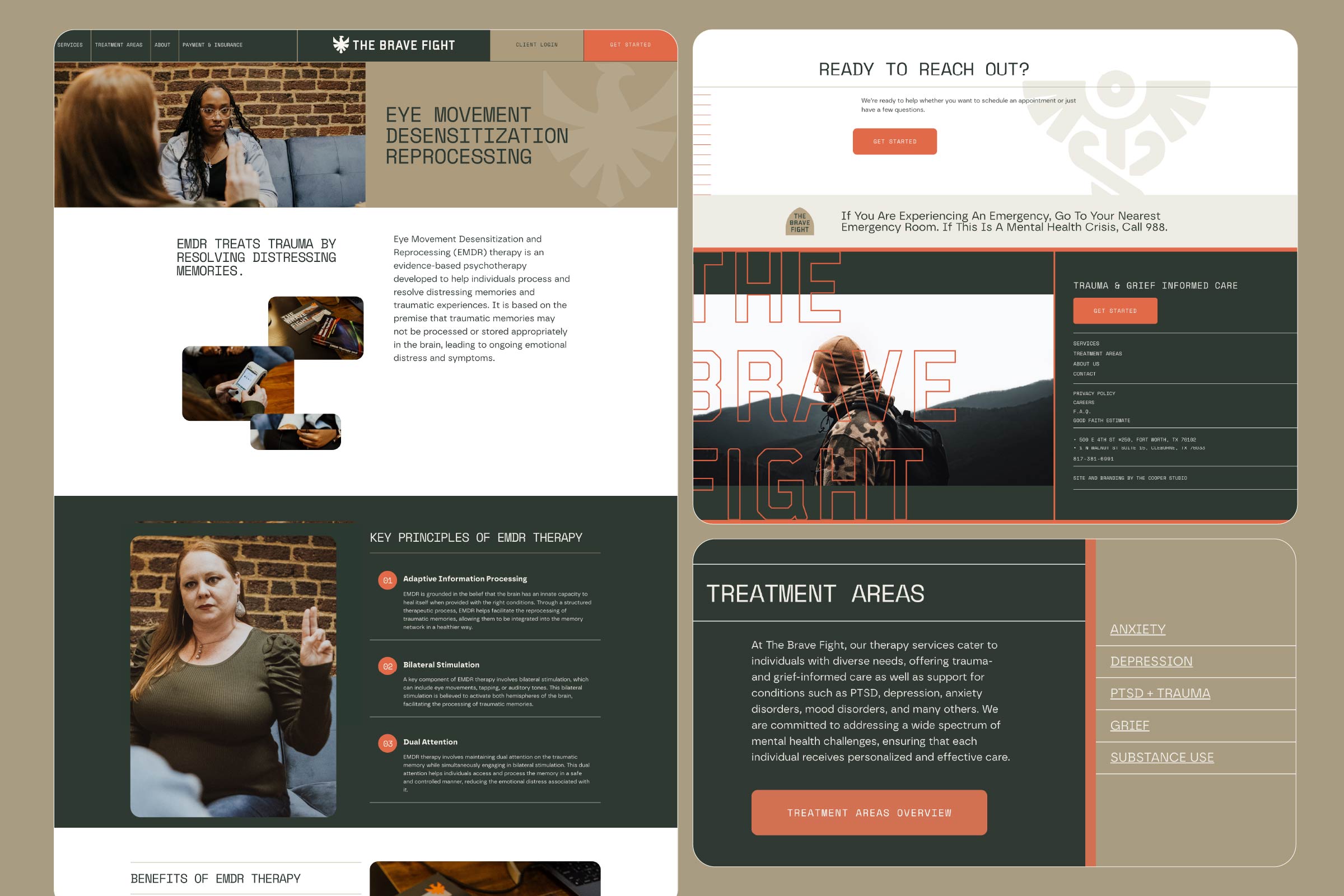 the brave fight branding and web design and development