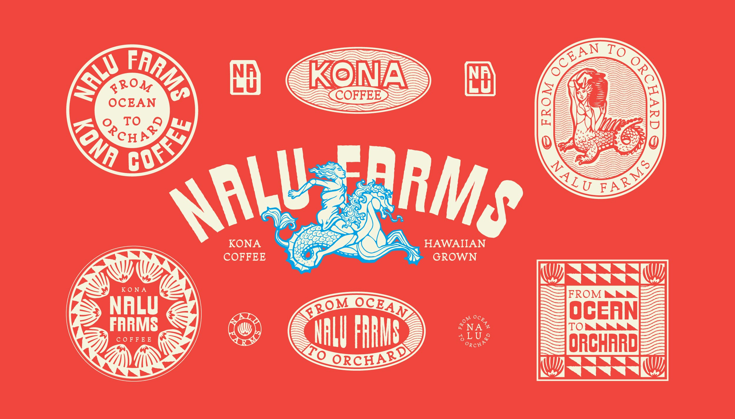 brand specimen for nalu coffee farm