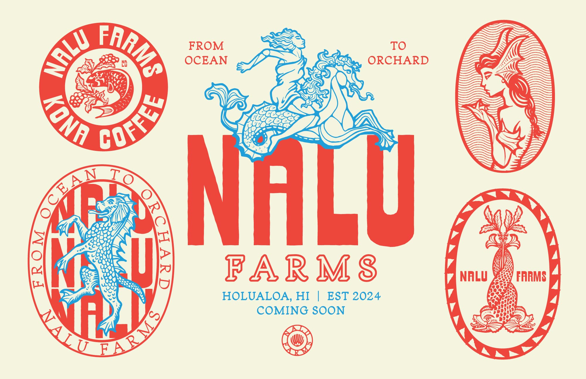 brand specimen for nalu coffee farm