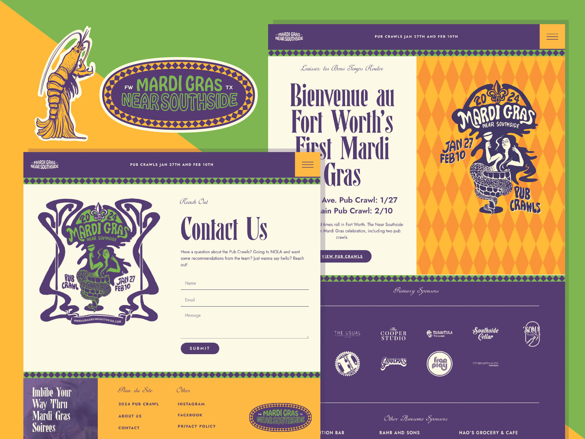 website for madri gras near southside